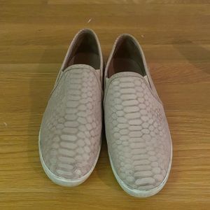 Joie Pink Snake Skin Sneakers